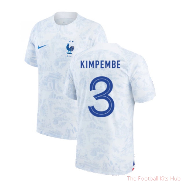 2022-2023 France Away Shirt (KIMPEMBE 3)-unisoccer store